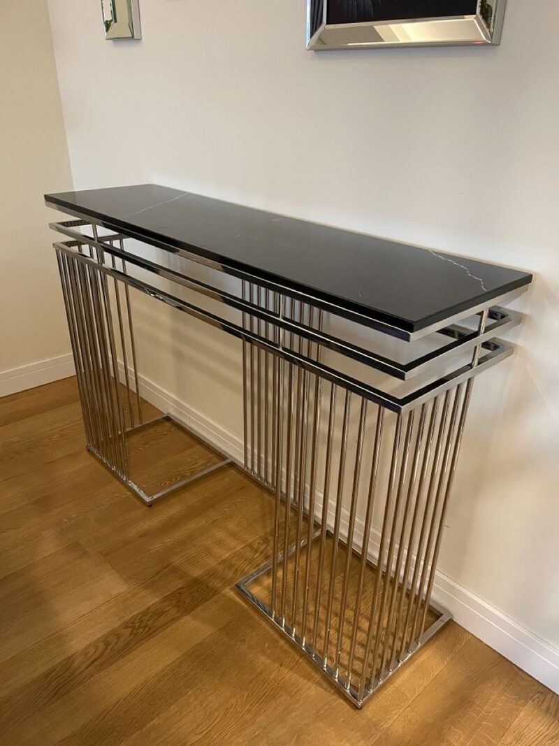 Khung chân kệ console inox - ảnh 2